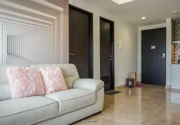 Living Room 1BR Royale SpringHill Residence Apartment at Tower Bulgari