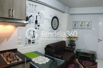 Living Room Stylish 2BR Apartment at Kalibata City Apartment Tower Damar