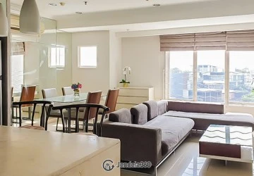 Living Room Elegant 3BR Apartment Low Floor with Sea View at Pantai Mutiara Apartment
