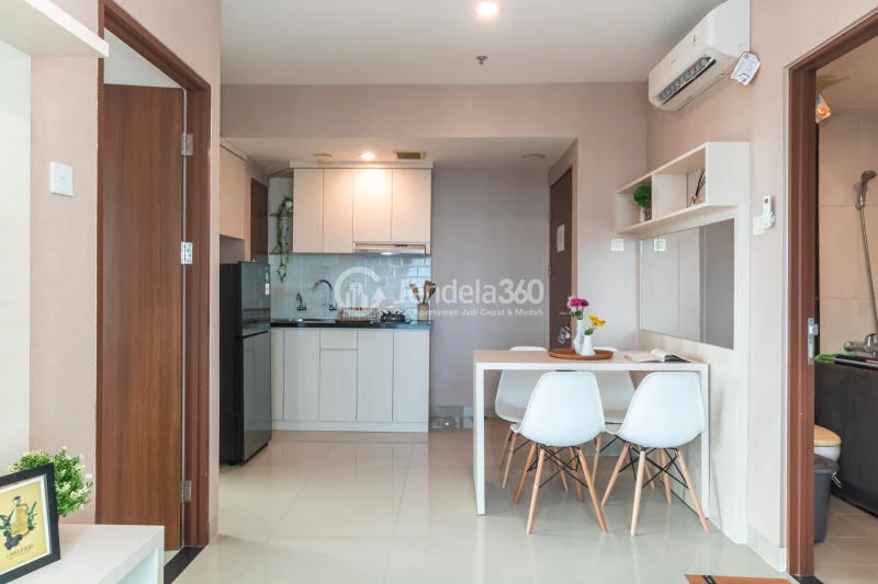Kitchen 2BR Apartment with  View at Grand Kamala Lagoon Apartment
