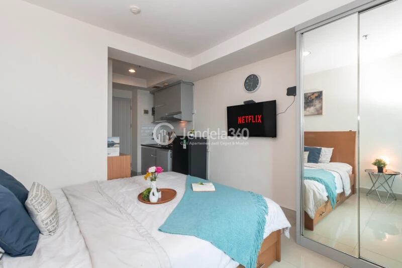 Bedroom High Floor Studio Apartment with - View at Grand Kamala Lagoon Apartment