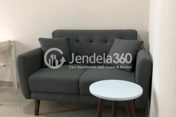 Living Room Middle Floor 2BR Apartment with City View at Sudirman Suites Bandung Apartment