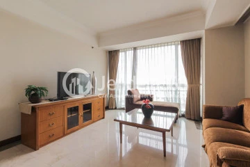 Living Room Relaxing 1BR Apartment at Casblanca Apartment Tower 1