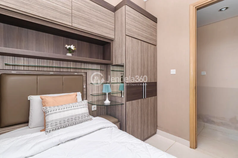 Bedroom 2 Relaxed 3BR Apartment Low Floor with City View at Taman Anggrek Residence