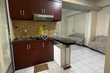 Kitchen Low Floor 2BR Apartment with City View at Kalibata City Apartment