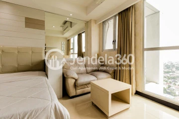 Bedroom High Floor Spacious Apartment with City View at Kemang Village Apartment