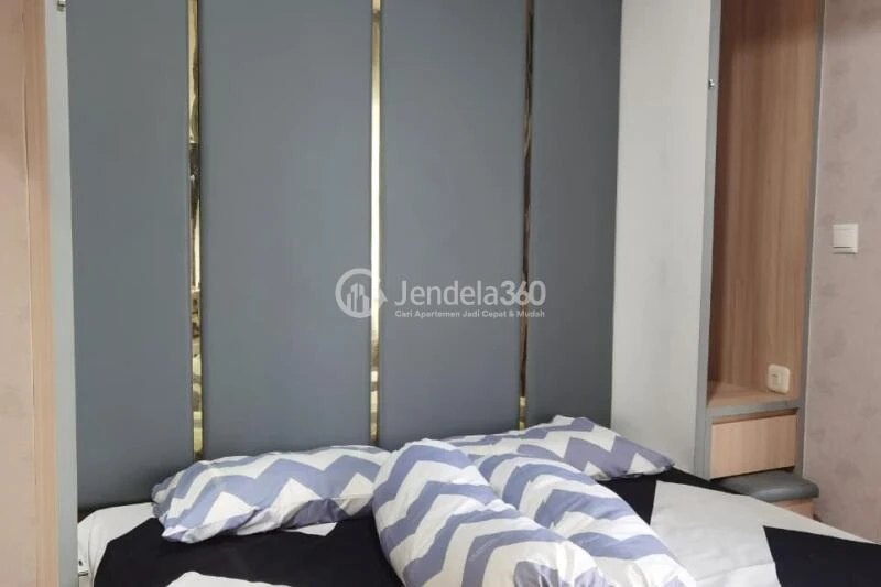 Bedroom Low Floor Studio Apartment with  View at Pesona Depok Square Apartment