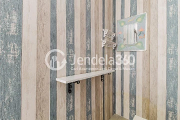 Living Room Middle Floor 1BR Apartment with Sea View at Northland Ancol Residence