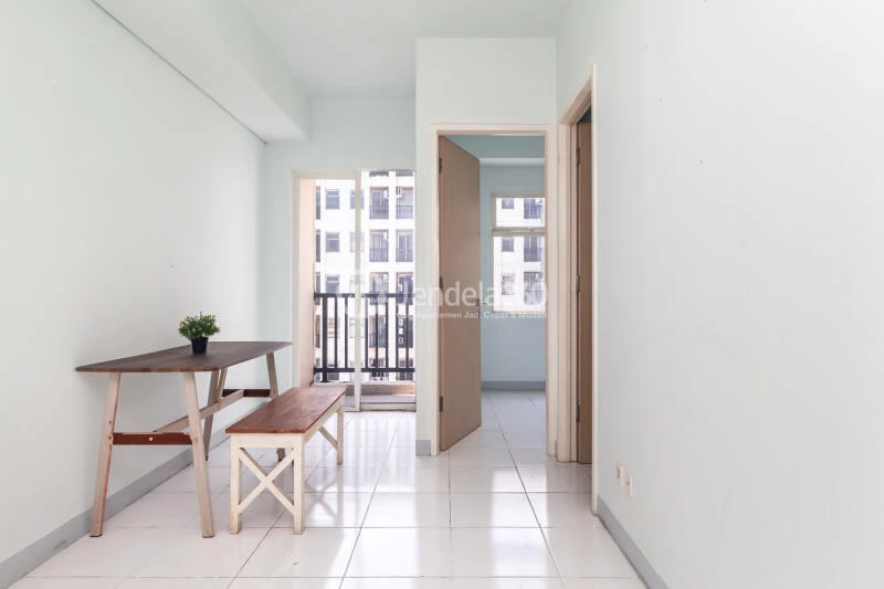 Living Room High Floor 2BR Apartment with  View at Kota Ayodhya Apartment