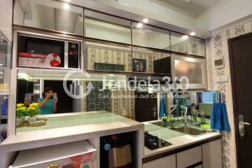 Kitchen 2BR Grand Asia Afrika Residence Apartment at Low Floor
