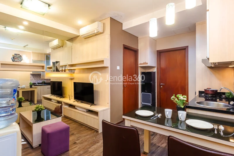 Living Room Thamrin Residence Apartment 1BR Fully Furnished