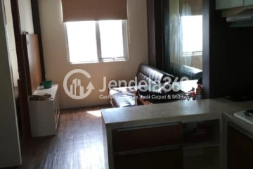 Living Room Spotless 1BR Apartment Low Floor with Swimming Pool View at East Park Apartment