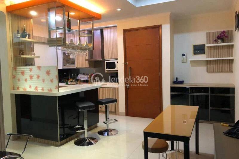 Kitchen 2BR Apartment with  View at Ancol Mansion Apartment