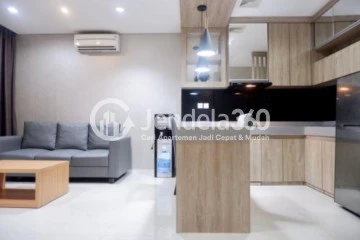 Living Room Best Deal 1BR Apartment High Floor with City View at Paddington Heights Apartment