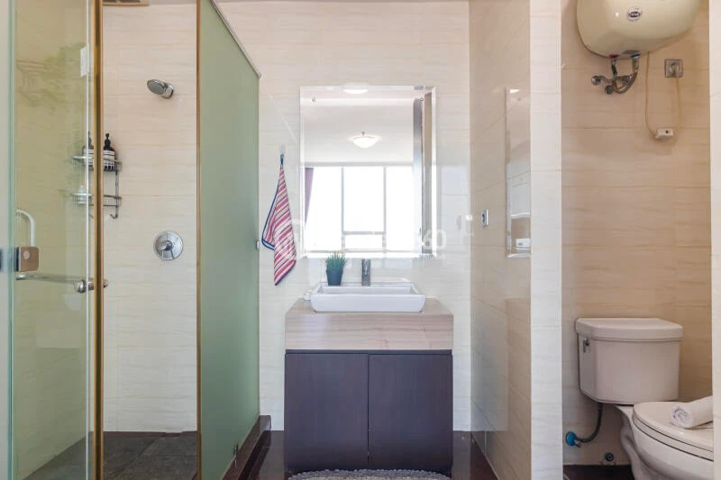Bathroom Fancy 1BR Apartment at Ancol Mansion Apartment High Floor