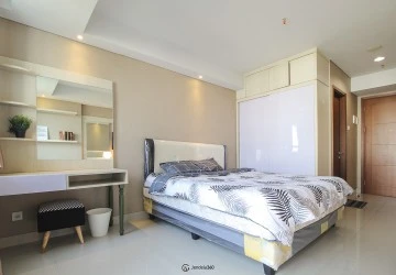 Bedroom Studio Springhill Terrace Residence Apartment at Low Floor