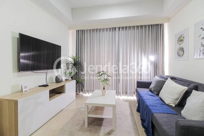 Living Room Menteng Park 2BR Private Lift Tower Emerald