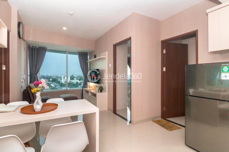 Living Room 2BR Apartment with  View at Grand Kamala Lagoon Apartment