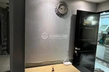 Living Room Homey 1BR Apartment at Paragon Village Apartment Tower B