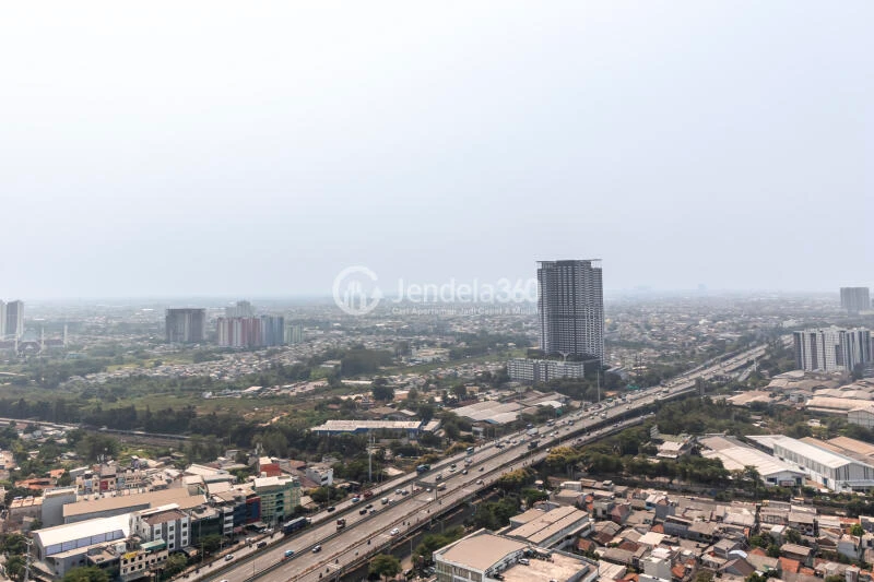 Balcony Peaceful 1BR Apartment at Puri Orchard Apartment Low Floor