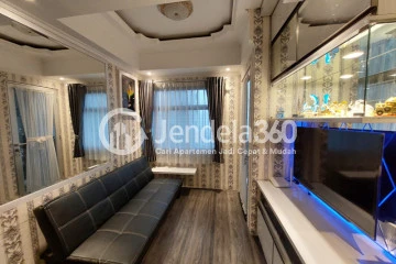 Living Room 2BR Grand Asia Afrika Residence Apartment at Low Floor