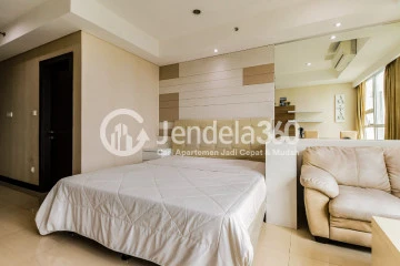 Bedroom High Floor Spacious Apartment with City View at Kemang Village Apartment