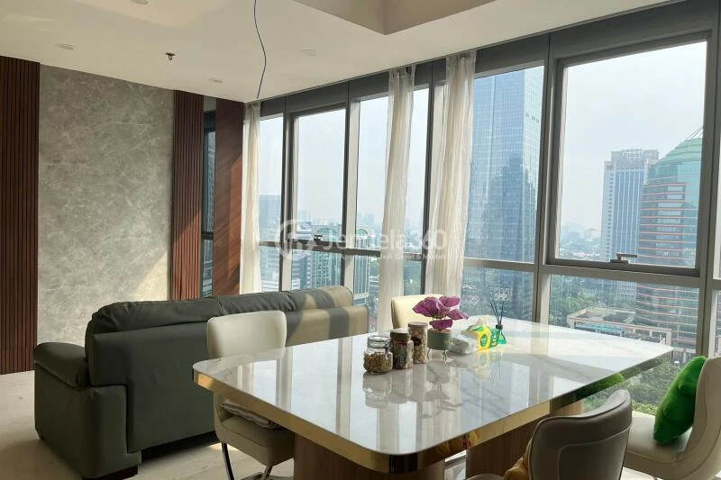 Living Room 3BR Apartment with  View at Ciputra World 2 Apartment