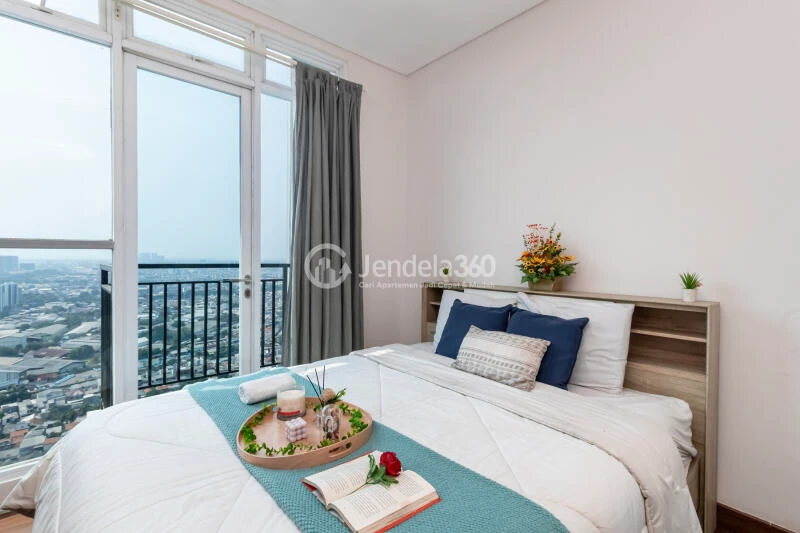 Bedroom Peaceful 1BR Apartment at Puri Orchard Apartment Low Floor