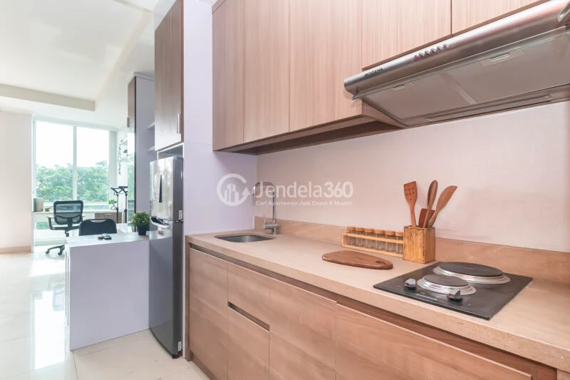 Kitchen Stylish Studio Apartment at Ancol Mansion Apartment Tower Pacific Ocean