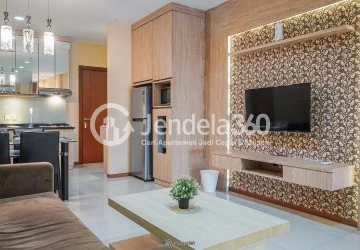 Living Room Compact and Lovely 2BR Low Floor Apartment at Thamrin Residence Apartment