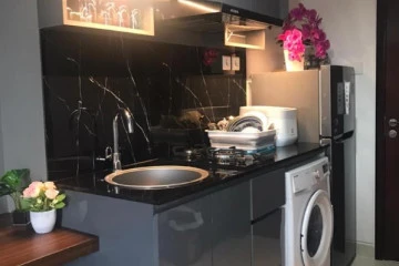 Kitchen Studio The Crest West Vista Puri Apartment at Low Floor