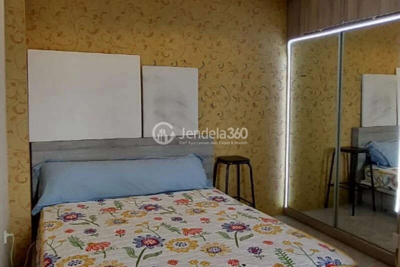 Bedroom 1 High Floor 2BR Apartment with City View at Kebagusan City Apartment