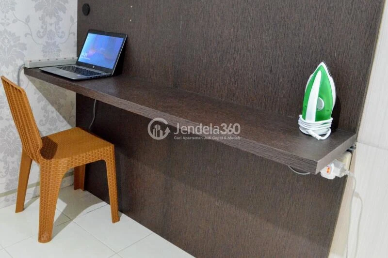 Living Room Restful 1BR Apartment at Salemba Residence Tower B