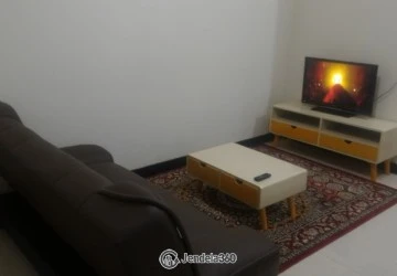 Living Room 2BR Apartment with pool view View at Casablanca East Residence
