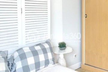 Bedroom 1BR Apartment with City View at Kalibata City Apartment