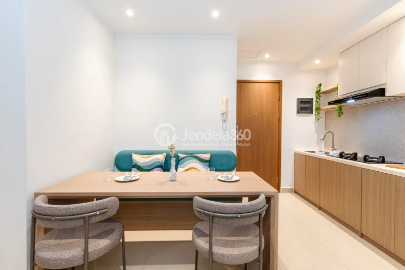 Dining Room Tidy 2BR Apartment Low Floor with  View at Sahid Sudirman Residence