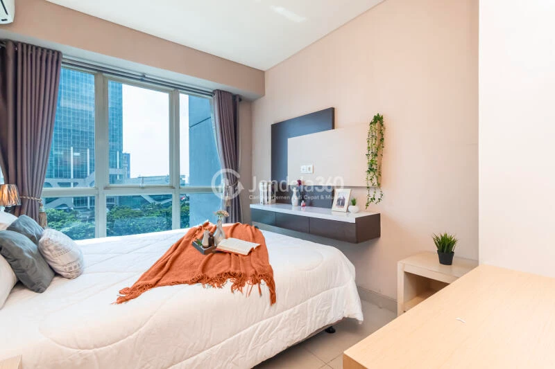 Bedroom Low Floor 1BR Apartment with City View at Callia Apartment