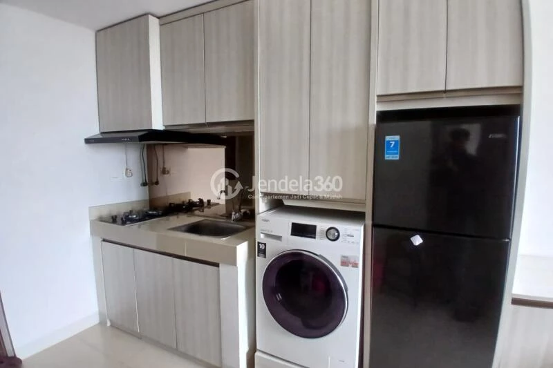 Kitchen Flawless 1BR Apartment Low Floor with  View at Vasanta Innopark Apartment