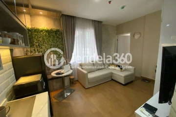 Living Room 1BR Apartment with  View at Menteng Square Apartment