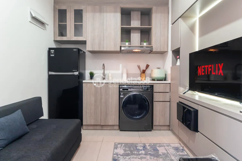 Kitchen Low Floor 2BR Apartment with Pool View at Fatmawati City Center Apartment
