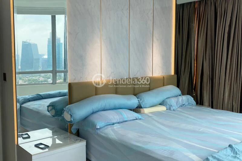 Bedroom Low Floor 3BR Apartment with City View at Kuningan City (Denpasar Residence)