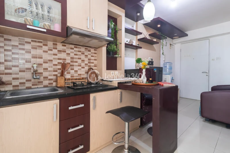 Kitchen Good Deal 1BR Apartment Low Floor with  View at Bassura City Apartment