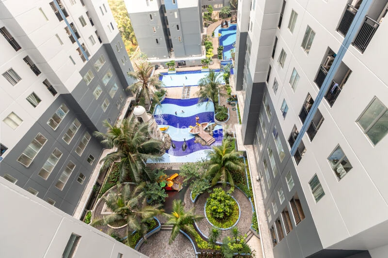 Balcony Bassura City Apartment Studio View City