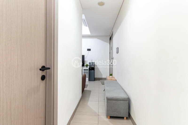 Living Room Simply Look 2BR Apartment High Floor with city View at Fatmawati City Center Apartment