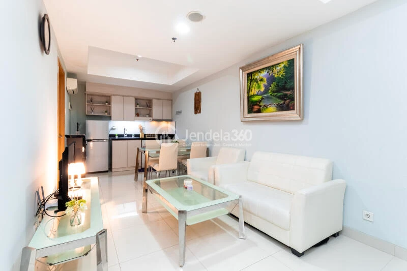 Living Room The Mansion Kemayoran Bougenville 3BR Fully Furnished
