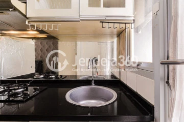 Kitchen Compact Studio Apartment with Relaxing Thematic Park at Bintaro Park View