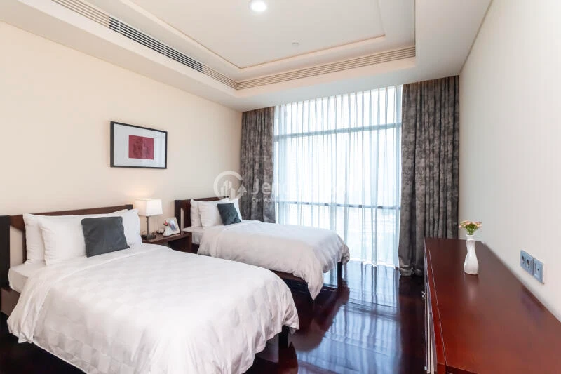 Bedroom 2 Low Floor 2BR Apartment with - View at Shangri-La Residence
