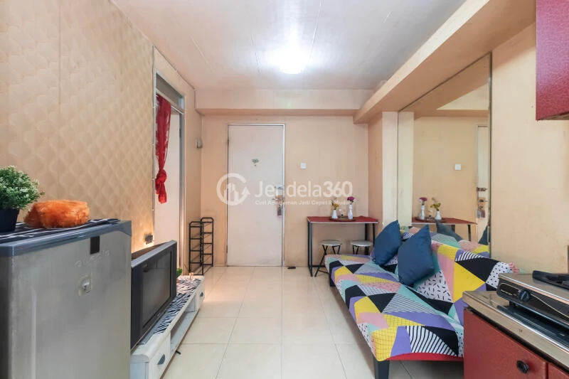 Living Room Cozy 2BR Apartment at Gading Nias Apartment Tower Dahlia