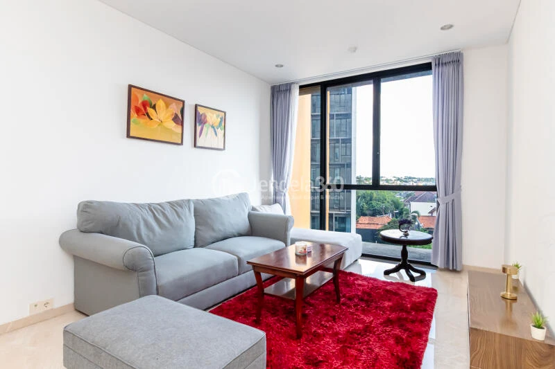 Living Room Low Floor 2BR Apartment with City View at Izzara Apartment