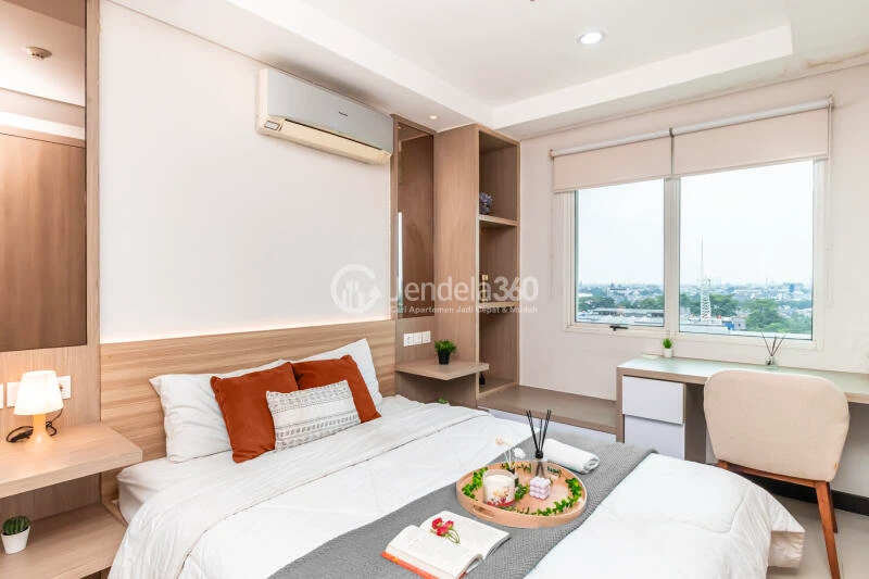 Bedroom 1 Elegant 2BR Apartment Low Floor with City View at Sky Terrace Apartment